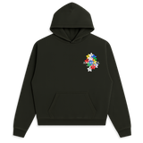 Ankreyol Ak Tout Fòs Hibiscus Cluster Hoodie