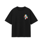 ANKREYÒL  Ak Tout Fòs Multi-Hibiscus Logo Tee